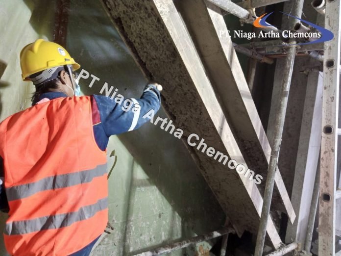 Proyek Fireproofing Spray PT Niaga Artha Chemcons di PLTGU Semarang Proyek Fireproofing Spray PT Niaga Artha Chemcons di PLTGU Semarang